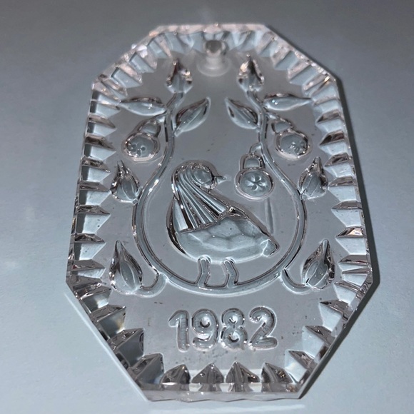 1982 Waterford Crystal PARTRIDGE in A PEAR TREE 12 Days Christmas. - Picture 6 of 15
